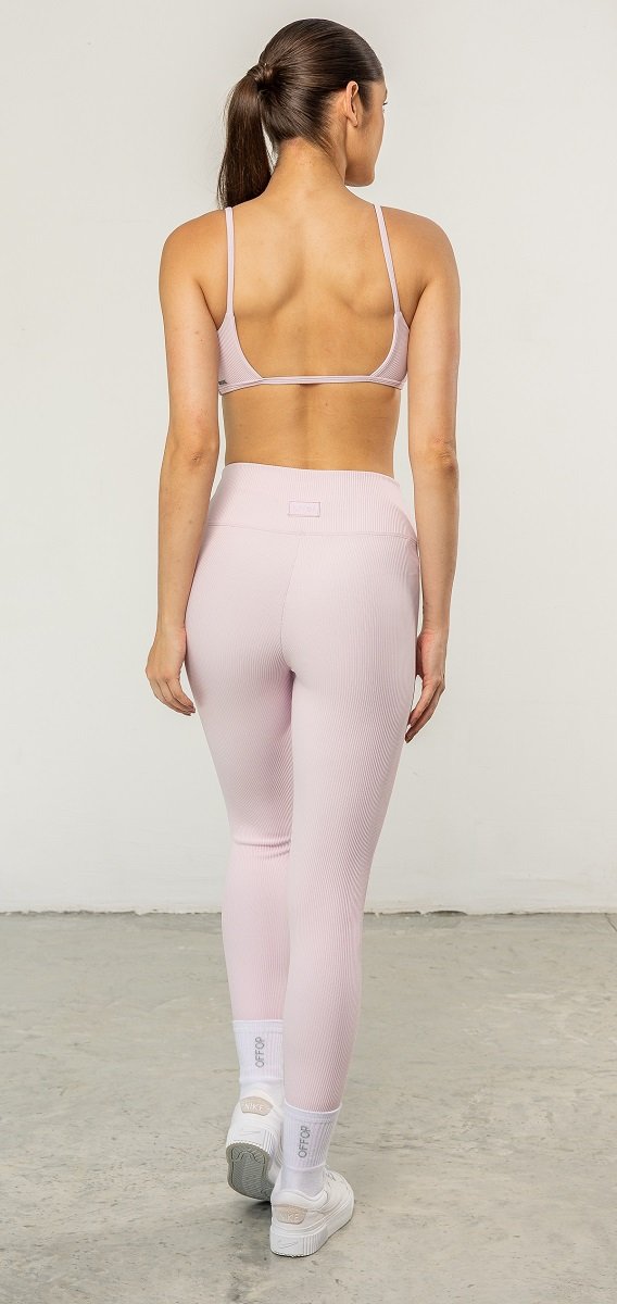 legging e top rosa bb costas